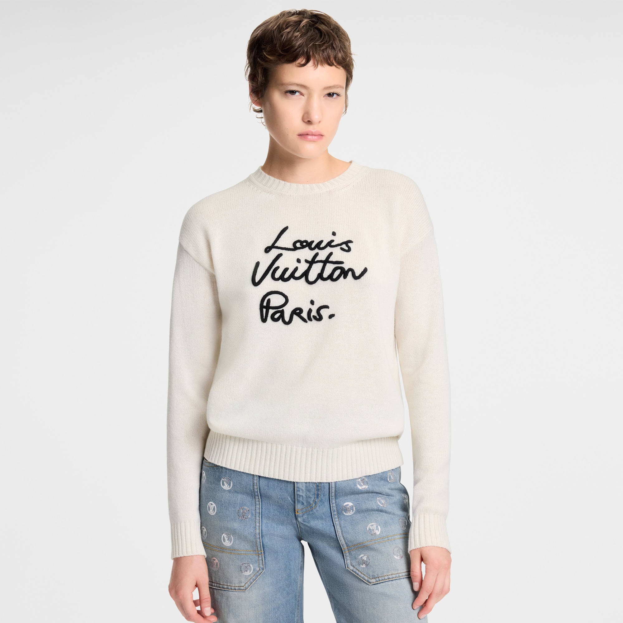 Cursive Signature Pullover - Ready-to-Wear | LOUIS VUITTON